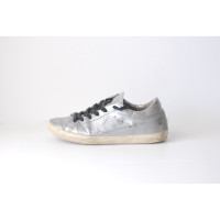 Golden Goose Trainers Leather in Silvery
