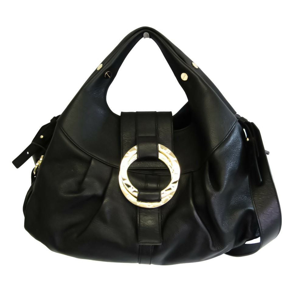 Bulgari Handbag Leather in Black