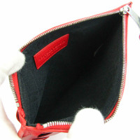 Bottega Veneta Clutch Bag Leather in Red