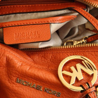 Michael Kors Leather shoulder bag in Orange