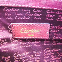 Cartier Handtasche aus Leder in Bordeaux