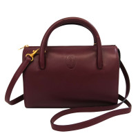 Cartier Handtasche aus Leder in Bordeaux