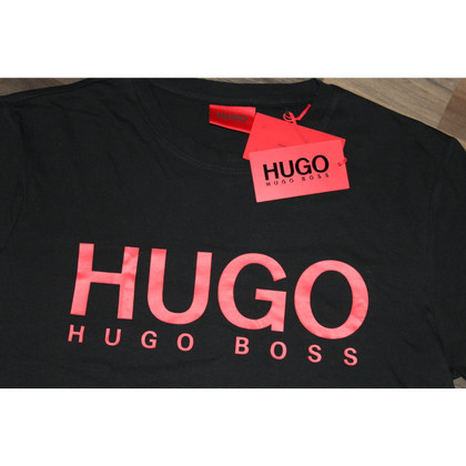 Hugo Boss Oberteil aus Baumwolle in Schwarz