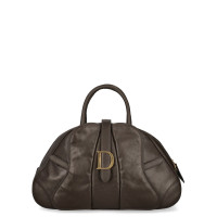 Christian Dior Saddle Bowling Bag in Pelle in Marrone