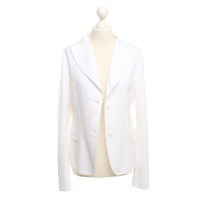 Jil Sander giacca di cotone in bianco