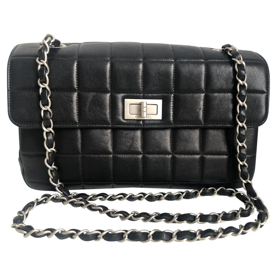 Chanel 2.55 Leer in Zwart