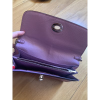 Coach Clutch Bag Leather in Violet