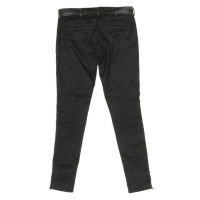 Dolce & Gabbana Paire de Pantalon en Cuir en Noir