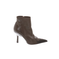 Chanel Ankle boots Leather in Brown