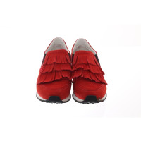 Tod's Slippers/Ballerina's Leer in Rood