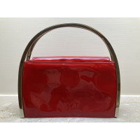 a.testoni Handtasche aus Lackleder in Rot