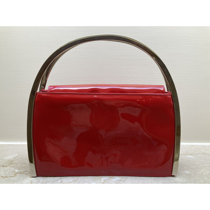 a.testoni Handbag Patent leather in Red