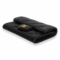 Chanel Wallet aus Leder in Schwarz