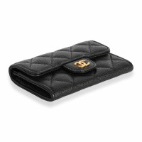 Chanel Wallet aus Leder in Schwarz