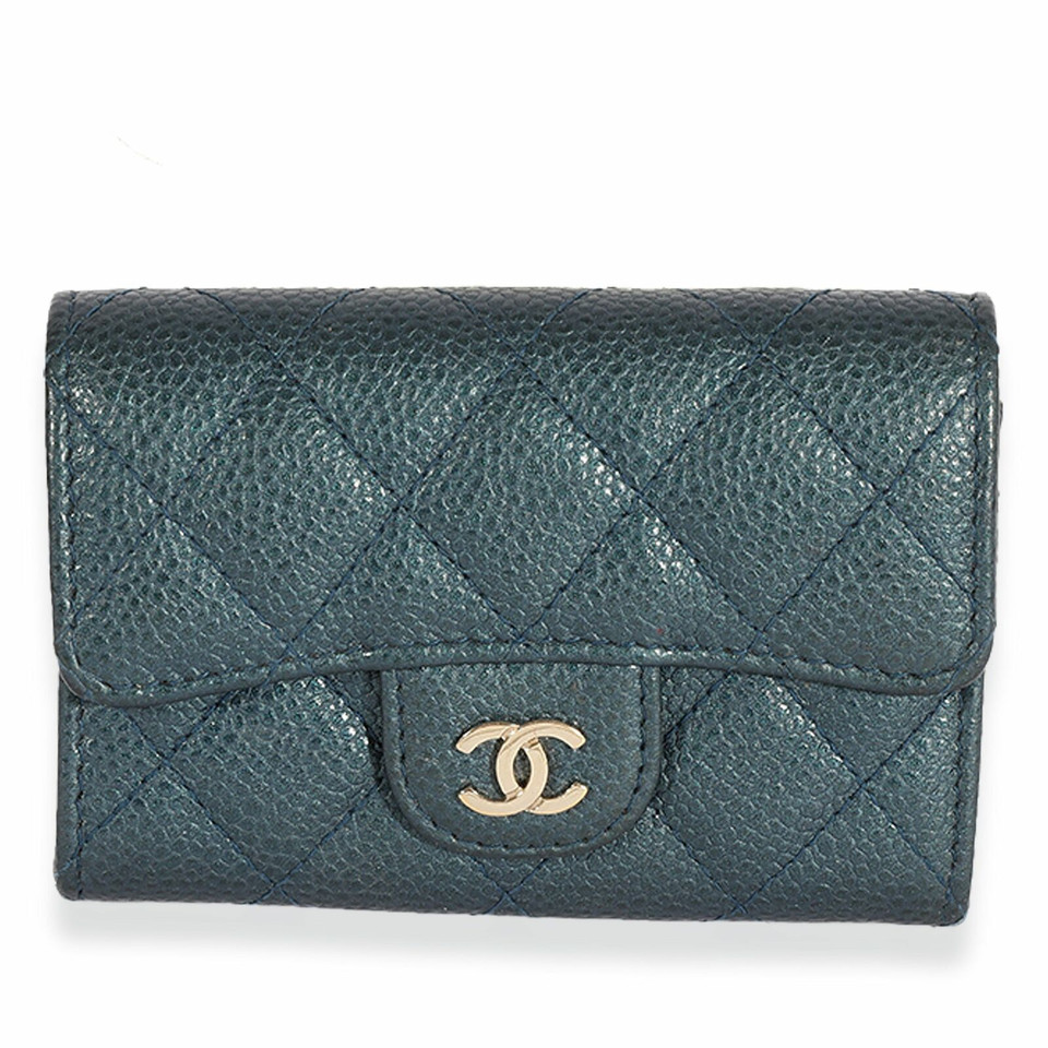 Chanel Wallet aus Leder in Blau