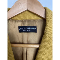Dolce & Gabbana Jas/Mantel Katoen in Geel