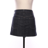 7 For All Mankind Skirt Cotton in Blue