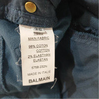 Balmain Trousers Cotton in Blue