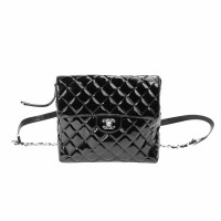 Chanel Sac à dos en Cuir verni en Noir