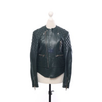 Balenciaga Jacket/Coat Leather in Green