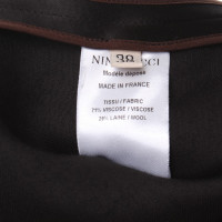 Nina Ricci Blouse shirt in dark brown