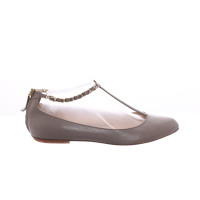Max & Co Slippers/Ballerina's Leer in Taupe