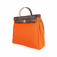 Hermès Herbag Leather in Orange