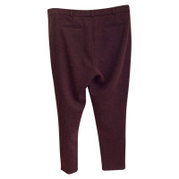 Ganni Wool pants in Bordeaux