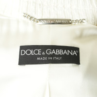 Dolce & Gabbana Corduroy Blazer in cream