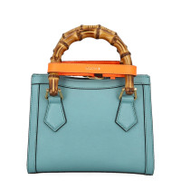 Gucci Bamboo Bag Leather in Blue