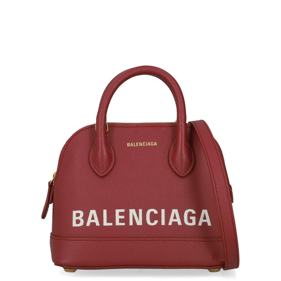 Balenciaga Ville Top Handle aus Leder in Violett