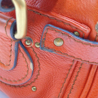 Chloé Paddington Bag Leer in Oranje