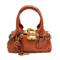 Chloé Paddington Bag Leer in Oranje