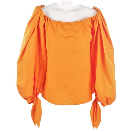Yves Saint Laurent Blazer Cotton in Orange