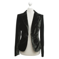 Armani Collezioni Velvet blazer in donkergroen