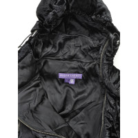 Ralph Lauren Purple Label Jacke/Mantel aus Viskose in Schwarz