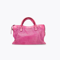 Balenciaga Classic City Leer in Roze