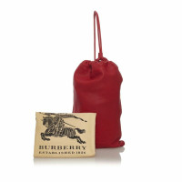 Burberry Backpack Leather in Red