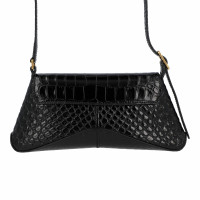 Balenciaga Flap Stret Bag aus Leder in Schwarz