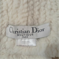 Christian Dior Sciarpa in Pelliccia in Bianco