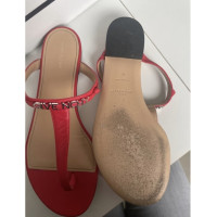 Givenchy Sandals Leather in Red