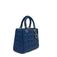 Christian Dior Lady Dior Medium in Pelle in Blu