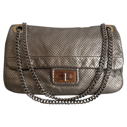 Chanel Shoulder bag Leather in Silvery
