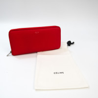 Céline Zip Around Wallet aus Leder in Rot