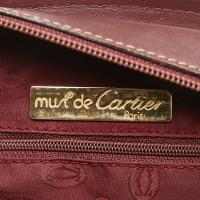 Cartier Handtasche aus Leder in Rot