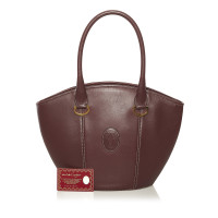 Cartier Handtasche aus Leder in Rot