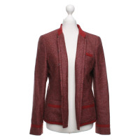 Rena Lange Tweed-Blazer in Rot