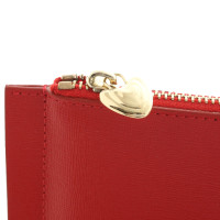 Escada Clutch Leer in Rood