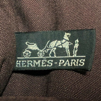 Hermès Fourre Tout Bag en Toile en Bordeaux