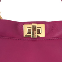 Fendi Peekaboo Bag Mini Leather in Fuchsia